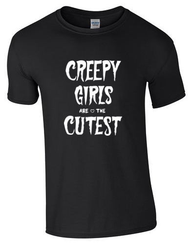 Gotické pánske tričko Creepy Girls S Goth