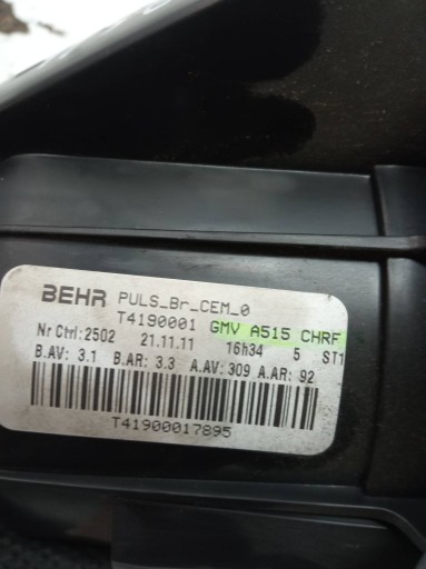 Réchauffement Bouches buses GMVA515 T4190001 Citroen C3 II (2009-2016)