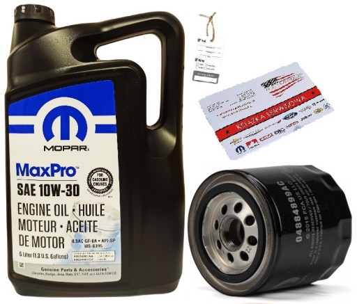MOPAR 10W30 5L + ФИЛЬТР 04884899AB/PH2 + БЕСПЛАТНЫЕ ПОДАРКИ