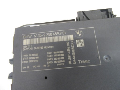 modulo FRM III 3 luci BMW F01 F02 F06 F10 F11 F13 F25 F26 9250459