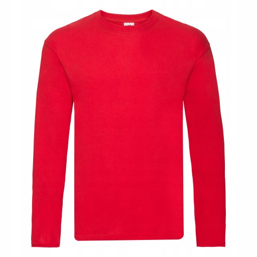 FRUIT KOSZULKA LONGSLEEVE T-SHIRT RED XL 9254148749 Odzież Męska Koszulki z długim rękawem XJ DXNGXJ-2