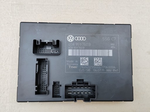 Audi a6 c7 4g a7 модуль пам'яті сидіння водія 4g8959760b оригінал.