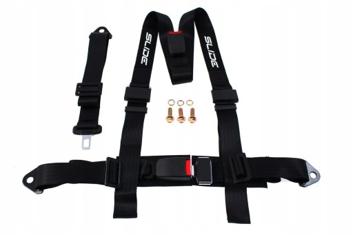 JB-PA-063 - SLIDE РЕМНИ 3PKT 2 ДЮЙМА СПОРТИВНЫЕ ПОДТЯЖКИ ЧЕРНЫЙ