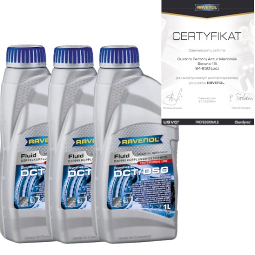 RAVENOL DCT/DSG GETRIEBE FLUID 3L - ТРАНСМІСНІЧНЕ МАСЛО
