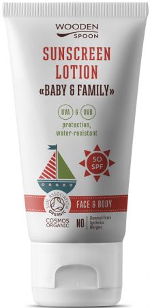 Ніжний сонцезахисний крем Wooden Spoon Baby Family 50 SPF 150 мл