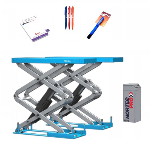 НОЖНИЧНЫЙ ПОДЪЕМНИК NORTEC ГРУЗОПОДЪЕМНОСТЬ 3T + ГАДЖЕТЫ