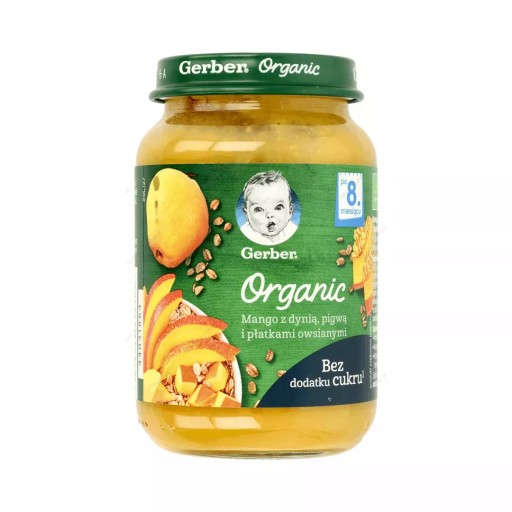 Манговий десерт з гарбузом і айвою Gerber Organic 190 г