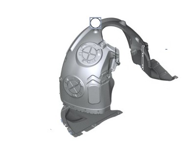 51717491963 - Арка переднего колеса Mini Cooper SE F56 BEV Original