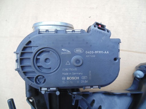 Valvola a farfalla G4D3-9F991-AA Collettore aspirazione usato F-PACE