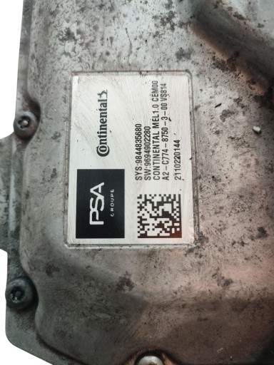 FALOWNIK control unit of tension CITROEN C4 III e-C4 (2020-) 9844835680