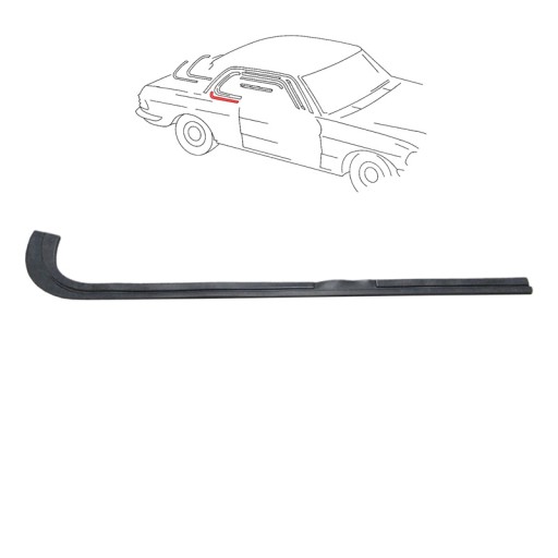 1236900489 - Прокладка Молдинга Хром Правий Задній Mercedes C123