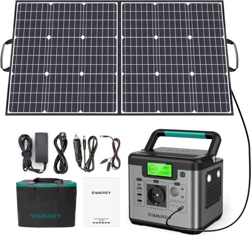 POWER BANK GENERATOR SOLARNY SWAREY 518Wh type C PD 65W+100W SOLAR