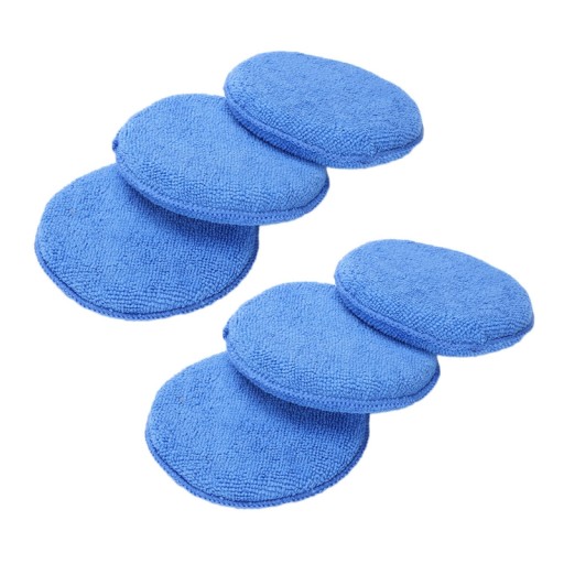 6 X Microfibre Foam Sponge Polish Wax Applicator P