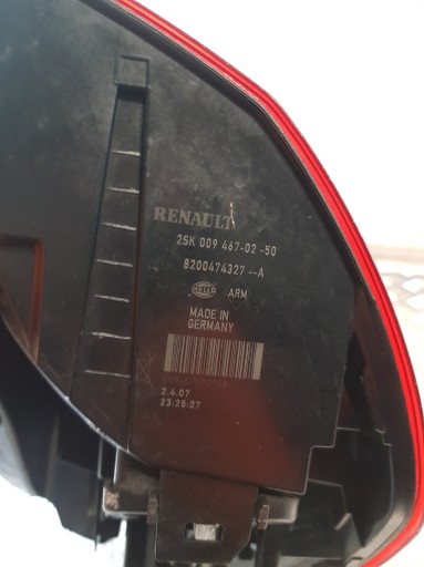 light right rear part + WKLAD 8200474327A RENAULT MEGANE II LIFT EUROPA