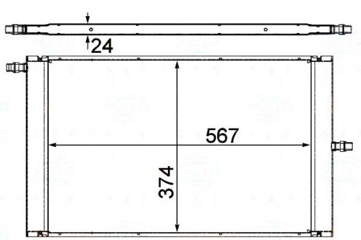 8MK 376 - РАДІАТОР ІНТЕРКУЛЕРА BEHR HELLA LAND ROVER RANGE