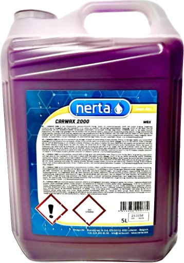 АВТОМОБІЛЬНИЙ ВІСК NERTA CARWAX 2000 5L АВТОМОБІЛЬНИЙ ВІСК ПОЛІМЕРНИЙ ОСУШУВАЧ
