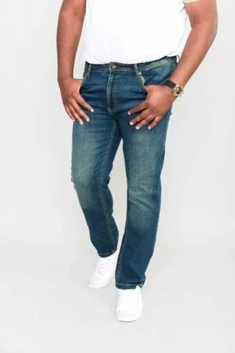 Veľké pánske džínsy so strečom AMBROSE D555