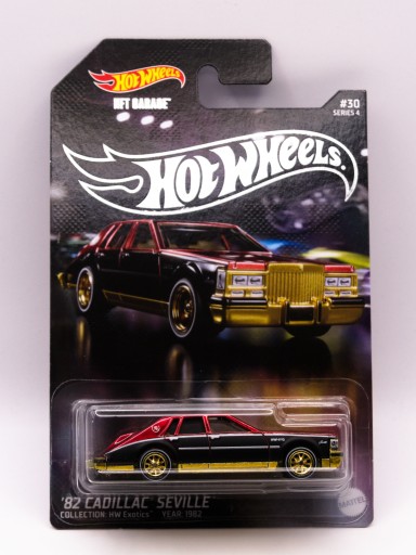 NFT Garage Series4 ‘82 CADILLAC SEVILLE HOT WHEELS NFT Garage '82 Cadillac Seville Czarno-Czerwony UNIKAT