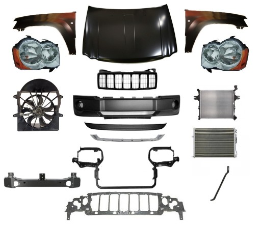 5143322AE - CHEROKEE WH 04-10 ПЕРЕДНИЙ КАПОТ БАМПЕР РЕМЕНЬ КРИЛО