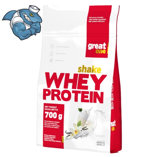Протеїнова добавка, білковий концентрат - порошок WPC Great One, 700 г, ароматизатор ваніль