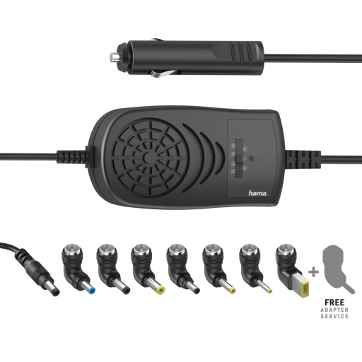 Автомобільний адаптер живлення Hama для ноутбука 15-24 в 120 Вт