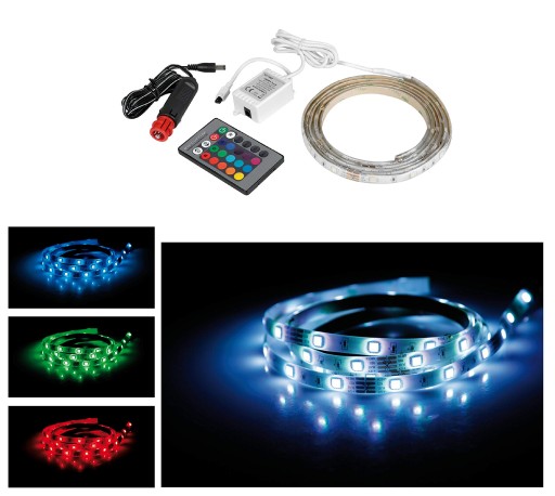 Mybuy24 RGB світлодіодна стрічка для освітлення салону вантажівки 24 В
