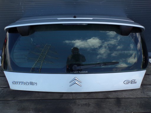 trunk door boot rear part rear upper CITROEN C2 LOTKA plato colour KNAC without RDZY