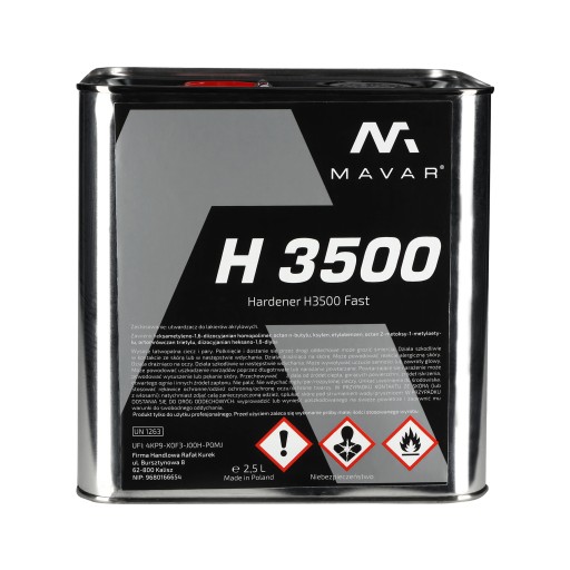 MAVAR H3500 акриловий затверджувач FAST 2,5 л