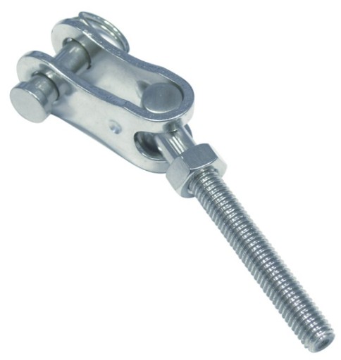 Левый вилочный наконечник 8503 INOX A4 M20