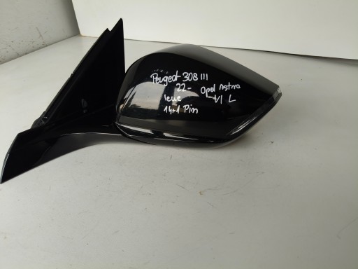 mirror left PEUGEOT 308 III 22- OPEL ASTRA VI L 14+1 15 PIN
