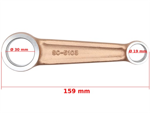 ROY12494 - ШАТУН SHL 175 TENON 21,2 ММ DUELLS COMPLETE DI