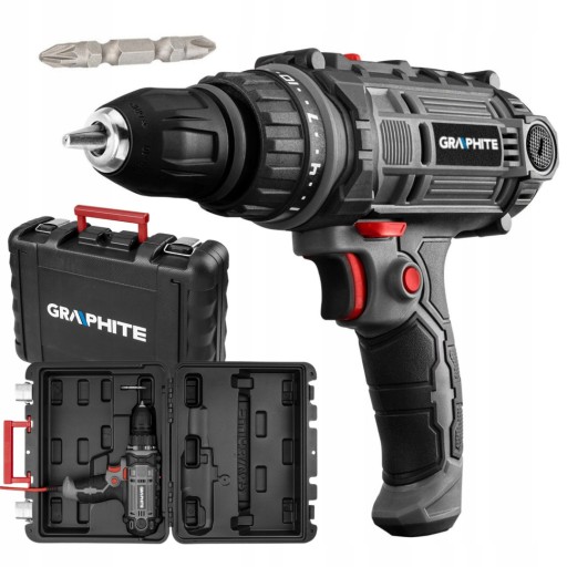 СЕТЕВАЯ ДРЕЛЬ-ОТВЕРТКА 300 ВТ, САМОЗАЖИМНЫЙ ПАТРОН 10 ММ, Графит