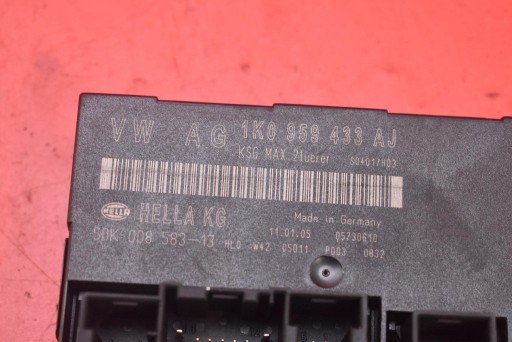 Unité commande confort 1K0959433AJ VW GOLF 5 V 1.4 16V 75 KM 03-09