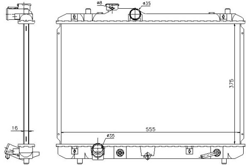 641755 - Кулер для воды nissens suzuki swift iii 1.5 (mz. e
