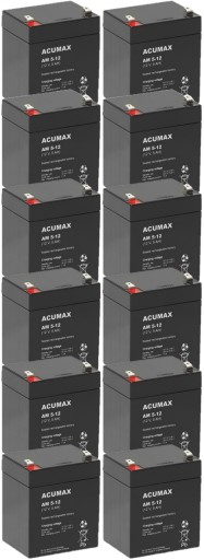 АККУМУЛЯТОРЫ TBC14 КОМПЛЕКТ АККУМУЛЯТОРОВ ДЛЯ ИБП APC EATON POWERWALKER 12x AM 5-12