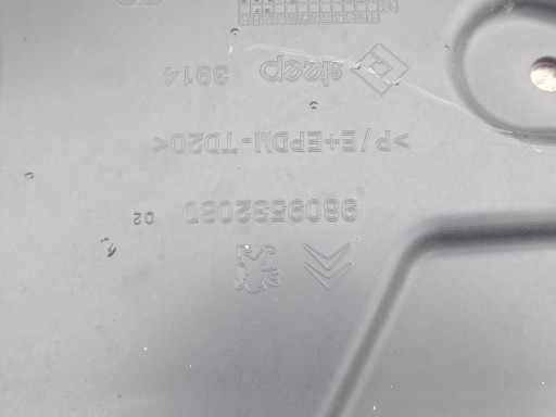 cover cover tanks ADBLUE 9809532080 PEUGEOT 3008 II 2 GT-LINE