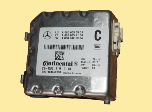module KAMERA windows ML W166 63 AMG 2012 A0009050538