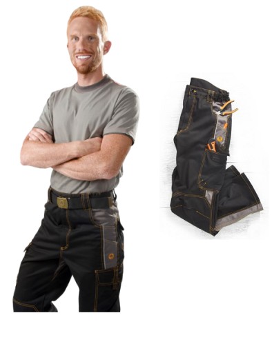 Робочі штани Ardon Vision захисні чорні R. 64