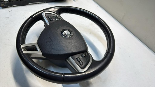 steering wheel, MULTIFUNKCJA leather with shifting JAGUAR XF X250 * BARDZO LADNA *