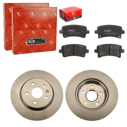 DF6112 - TRW ДИСКИ + КОЛОДКИ ЗАДНІ OPEL INSIGNIA A SAAB 9-5