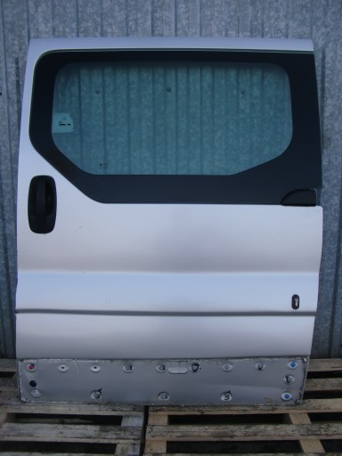 RENAULT TRAFIC OPEL VIVARO door side sliding left silver window