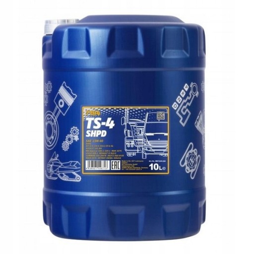 MANNOL TS-4 SHPD 15w40 моторное масло 10л