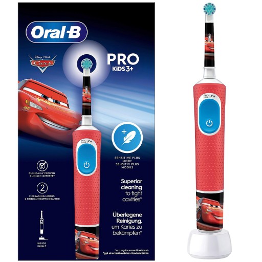 ELEKTRICKÁ ZUBNÁ KEFKA ORAL-B VITALITY PRO 103 AUTÁ KIDS 3+ PRE DETI