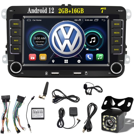НАВІГАЦІЯ 2DIN РАДІО 7 VW PASSAT GOLF LEON ANDROID