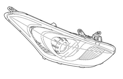 92102-A6020 - Hyundai i30 (2012-2015) Фара права