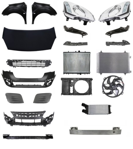 1904 - Peugeot Partner Lift 15-18 Ремень бампера Капот