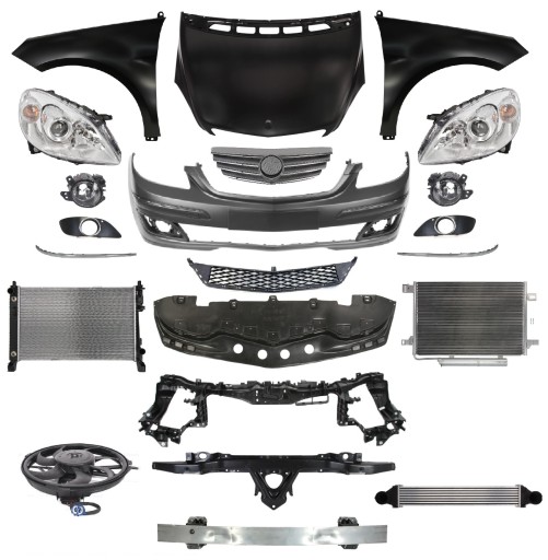 1696201634 - MERCEDES B W245 05-11 ЛАМПА РЕМНЯ БАМПЕРА ПЕРЕДНЬОГО КАПОТУ