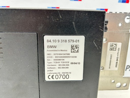 BMW F31 F30 F32 modul Bedienteil TELEMATIK TCB 9318579