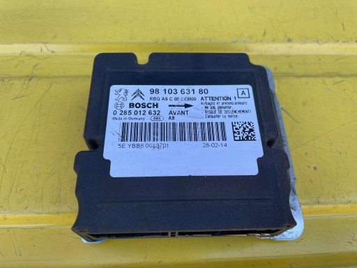 98 103 - PEUGEOT 208 МОДУЛЬ ПОДУШКИ БЕЗПЕКИ 9810363180