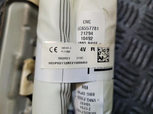 Dachvorhang Airbag AIRBAG rechts DACIA SPRING